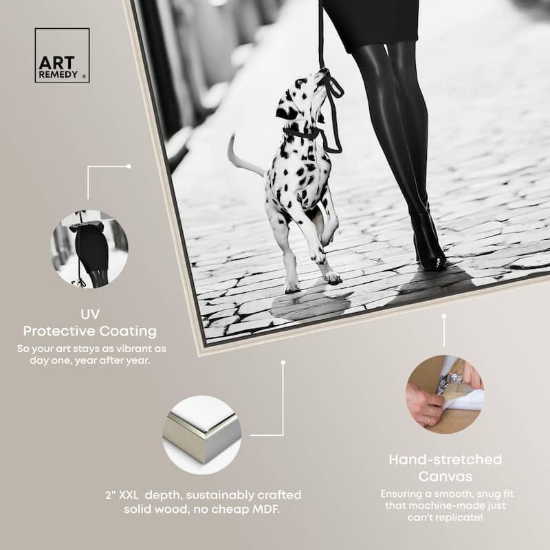 City Dalmatian Canvas by Art Remedy
