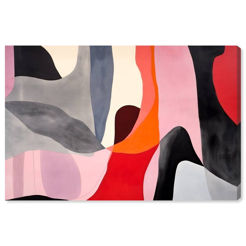 Wynwood Studio Canvas Abstract Ballet Stage Pink and Modern & Contemporary Wall Art Canvas Print