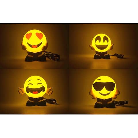 Set of 4 Emoji USB Charging Foggy Warm Lights - Bed Lamps - Night lights