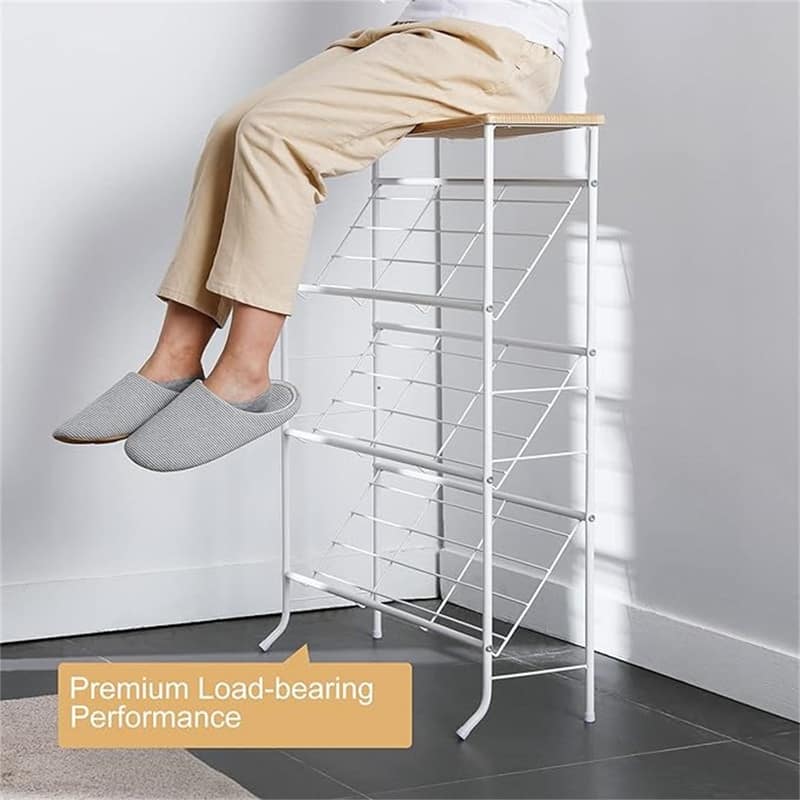 Shoe Rack Storage - 7.87"D x 27.36"W x 35"H
