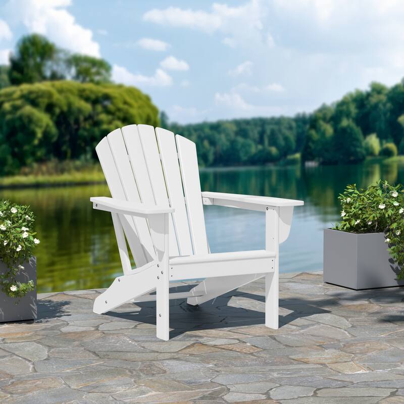 Altura Outdoor Eco-Friendly All Weather Poly Patio Adirondack Chair - Deep Seating