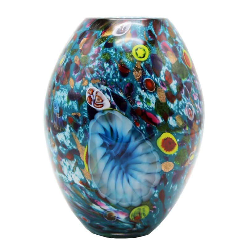 Estrada Hand Blown Art Glass Vase