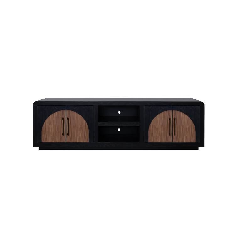 Bridgevine Home Eclipse 92 inch TV Stand Console, for TVs up to 100 inches, Two-Tone Finish