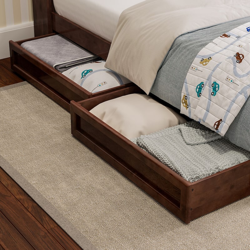 Everett Platform Bed with Panel Footboard and Storage Drawers
