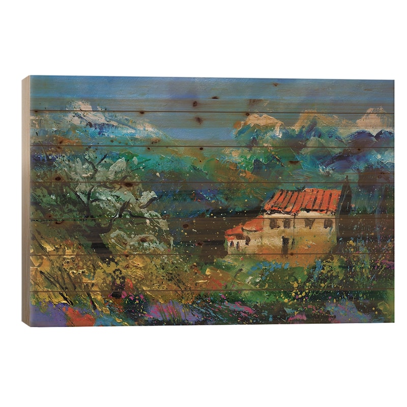 Provence - 54223 Print On Wood by Pol Ledent - Multi-Color - 26x40x1.5