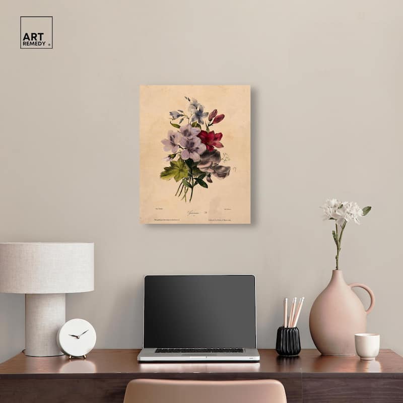 Elisa's Blooms Canvas by Art Remedy, Gallery Wrapped