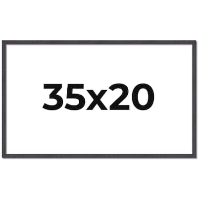35x20 Frame Brown Solid Wood Picture Frame - Complete Modern Photo