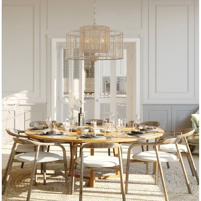 Jayna 4 Light Burnished Silver Chandelier - 25'' W x 16.5'' H