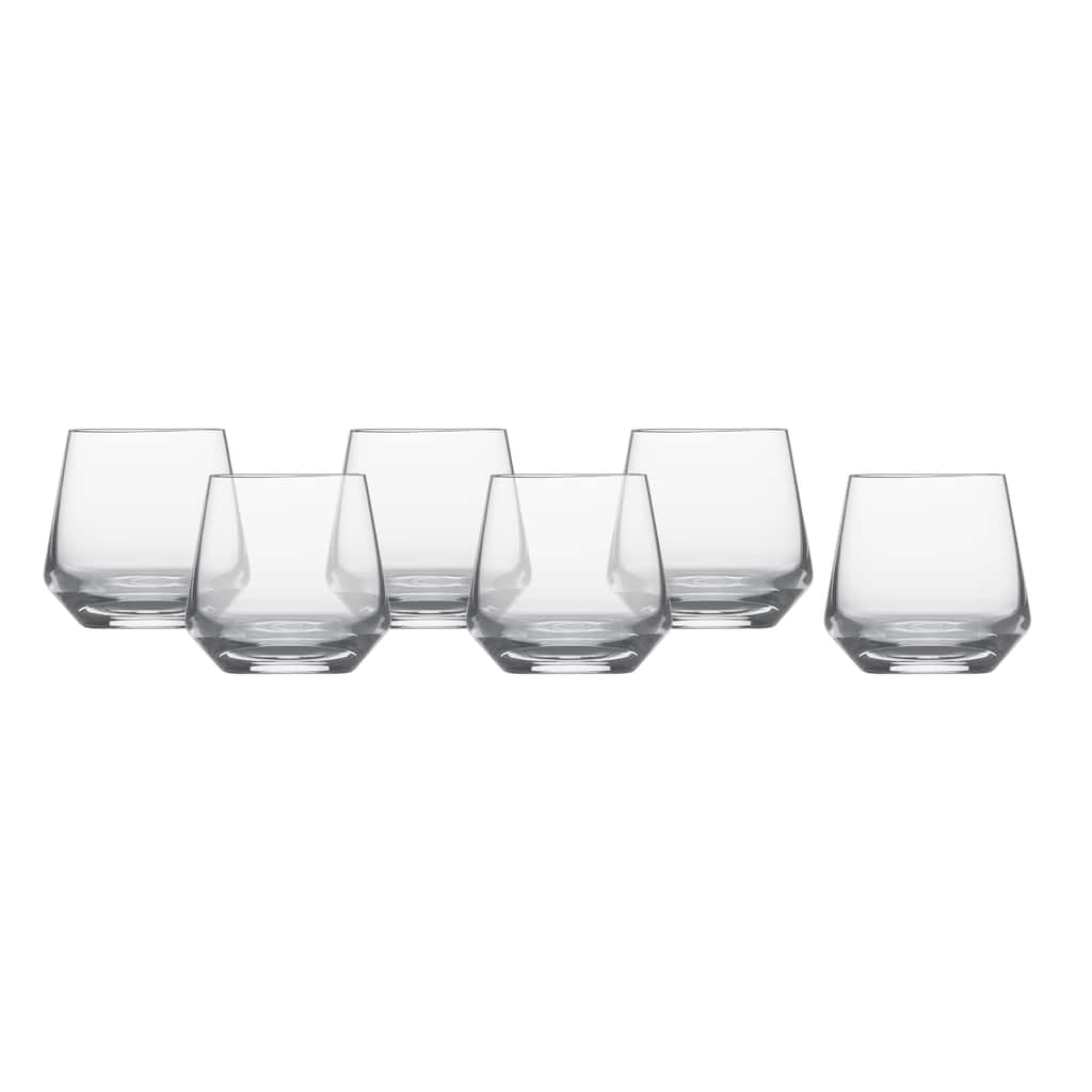 Zwiesel Glas Pure Crystal Glass, 13.2 Oz. Whiskey (Set of 6), Clear