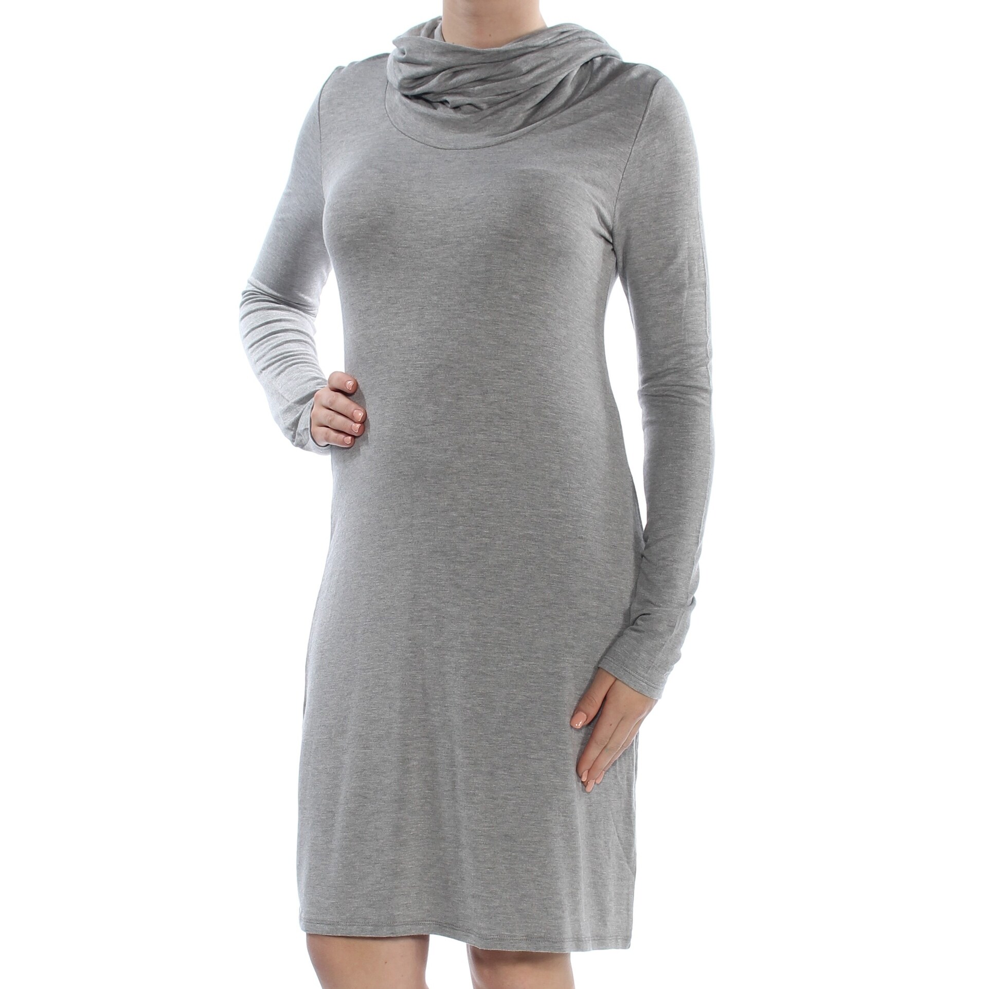 silver grey shift dress