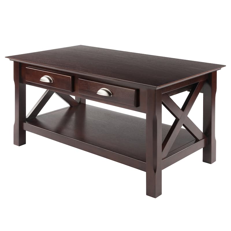 Xola Coffee Table, Cappuccino - 37"W x 21"D x 18"H