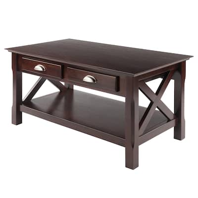 Xola Coffee Table, Cappuccino - 37"W x 21"D x 18"H