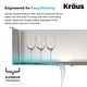 preview thumbnail 65 of 158, KRAUS Standart PRO Undermount Single Bowl Stainless Steel Kitchen Sink