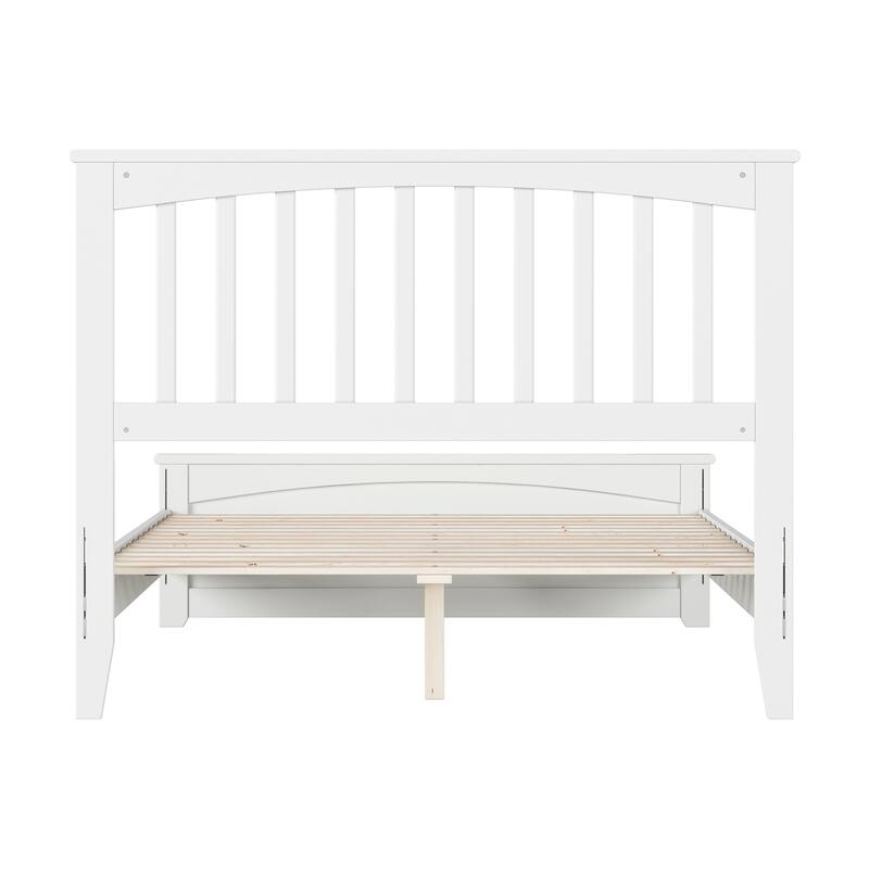 Becket Solid Wood Low Profile Platform Bed with Matching Footboard