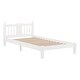 preview thumbnail 13 of 27, Twin Bed with Column-Decoration Headboard and Bed Slats