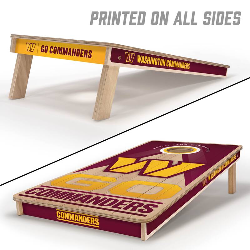 Washington Commanders NFL 2x4 Professional Cornhole Board Set