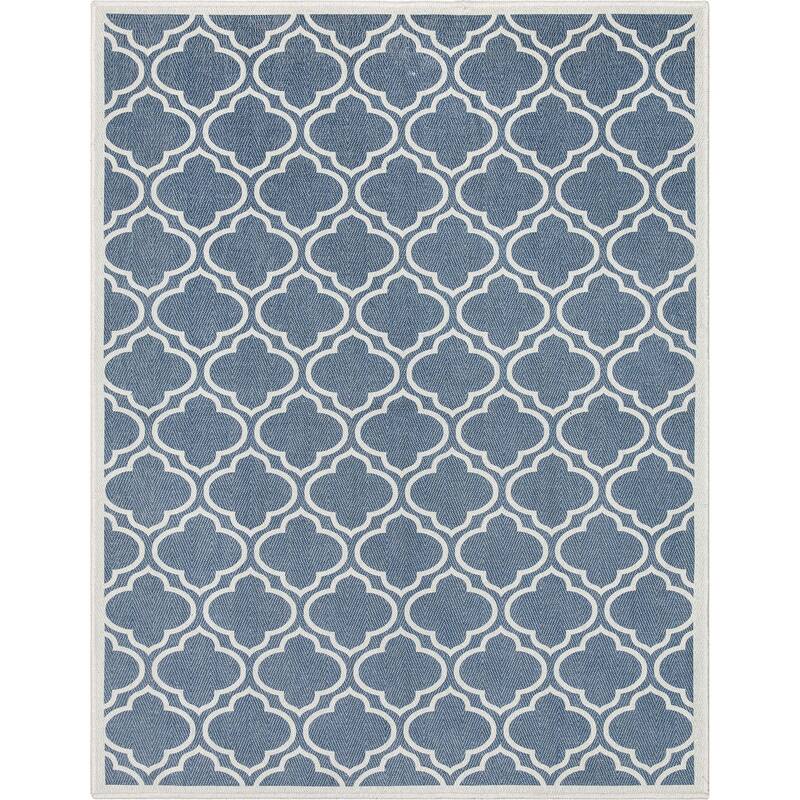 Well Woven Apollo Lattice Moroccan Machine Washable Area Rug