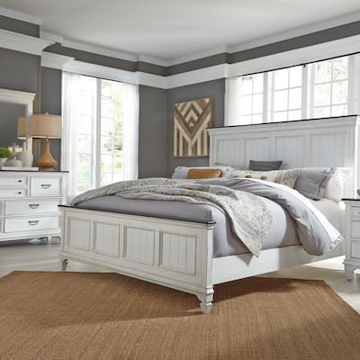 Liberty Furniture Allyson Park Panel Bed, Dresser & Mirror, Chest, Night Stand - Various Sizes