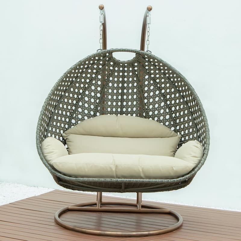 2-Person Hanging Egg Chair Cushion - Durable, Soft Outdoor Swing Seat Replacement - All Colors