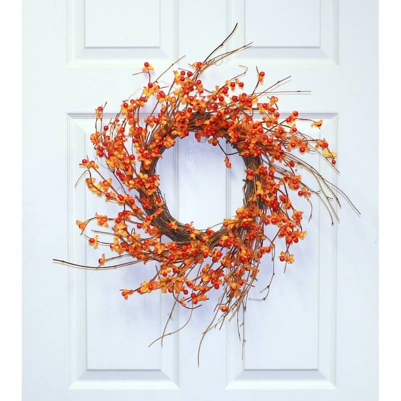 20" Bittersweet Wreath on Natural Twig Base