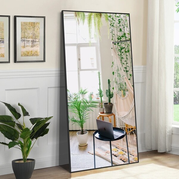 BED & BATH BEYOND ウォールミラー 　鏡　ミラー　46x56 Glam Large Rectangular Full-length Floor Mirror Wall Mount for