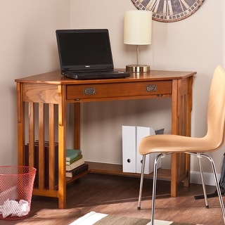 Porch & Den Crescent Mission-style Corner Desk