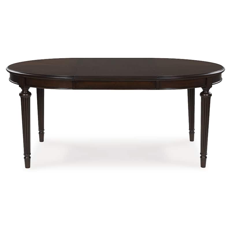 Signature Design by Ashley Lavinton Brown Dining Extension Table - 47.75" W x 72" D x 30.25" H