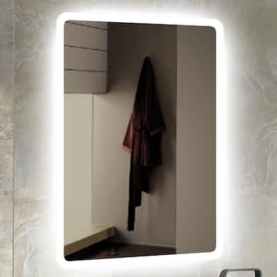 Miseno 24" W x 32" H Rectangular Frameless Wall Mounted Mirror with