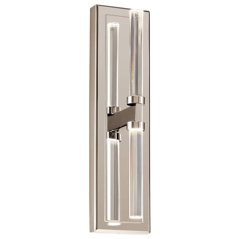 Kichler Lighting Sycara 2-Light Integrated LED Wall Sconce - Polished Nickel - 19