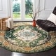 preview thumbnail 30 of 160, SAFAVIEH Monaco Lillie Boho Medallion Distressed Area Rug 10' x 10' Round - Forest Green/Light Blue