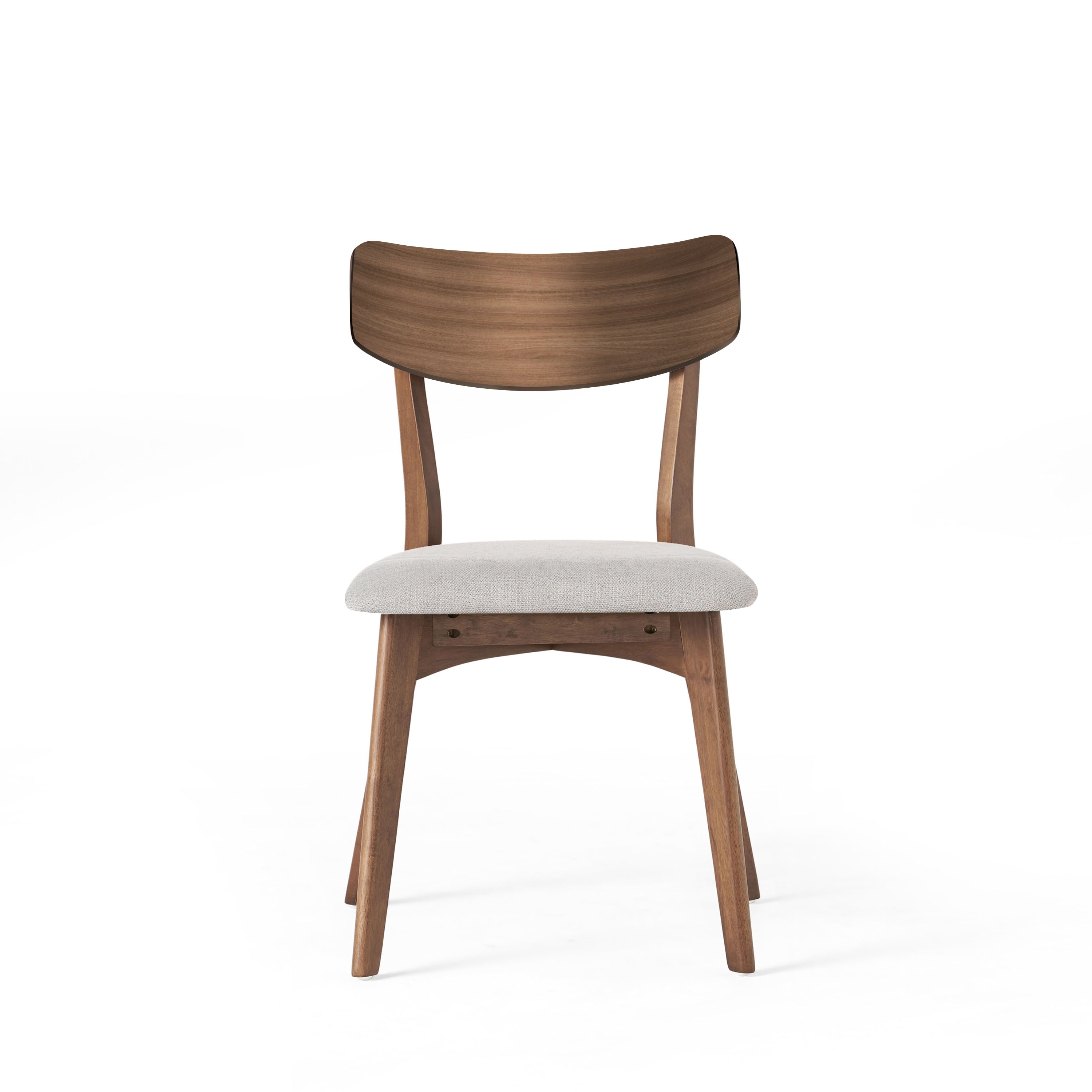 Chazz Mid-Century Modern Upholstered Rubberwood Dining Chairs (Set of 2/4) by Christopher Knight Home