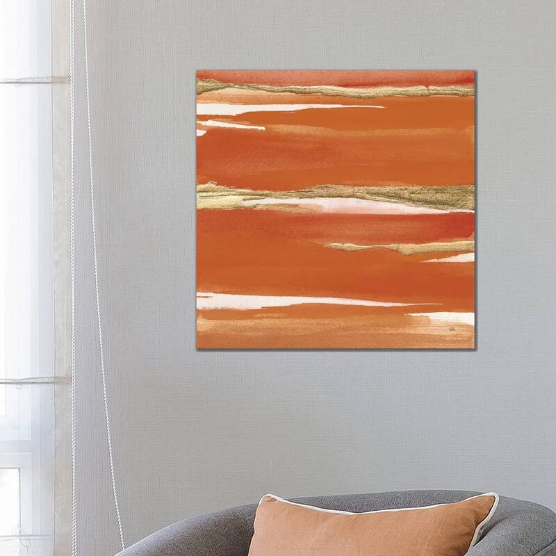 iCanvas "Gilded Mandarin I Burnt Orange" by Chris Paschke Canvas Print - 26x26x1.5