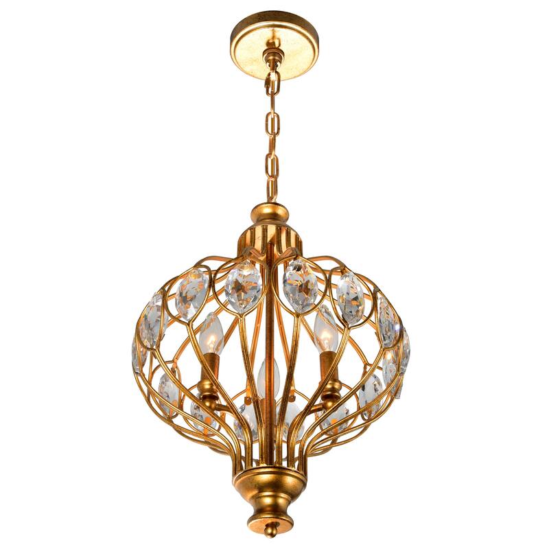 Altair 3 Light Chandelier With Antique Bronze Finish - Antique Bronze