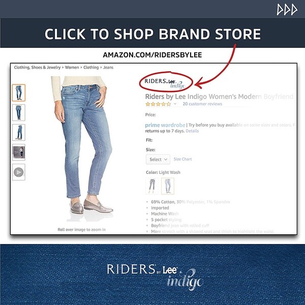 riders by lee indigo women's stretch denim jacket