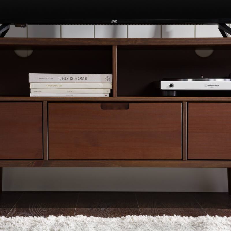 Middlebrook Alby 58-inch Mid-Century Solid Wood TV Stand