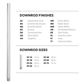 Modern Forms Ceiling Fan Extension Downrod