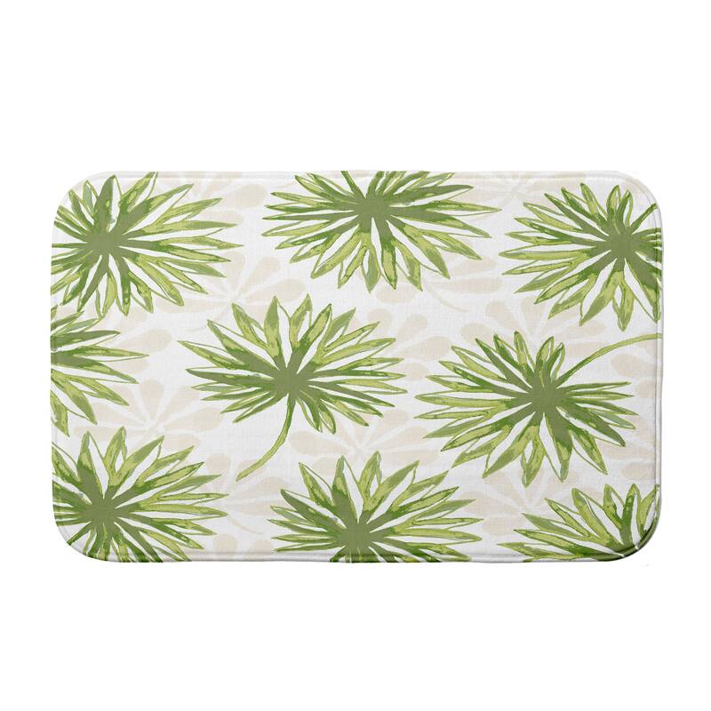 Spike and Stamp Bath Mat - 17 x 24 - Green