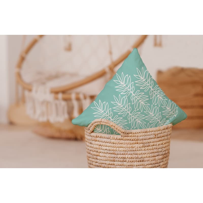 Leafy Branch Decorative Throw Pillow