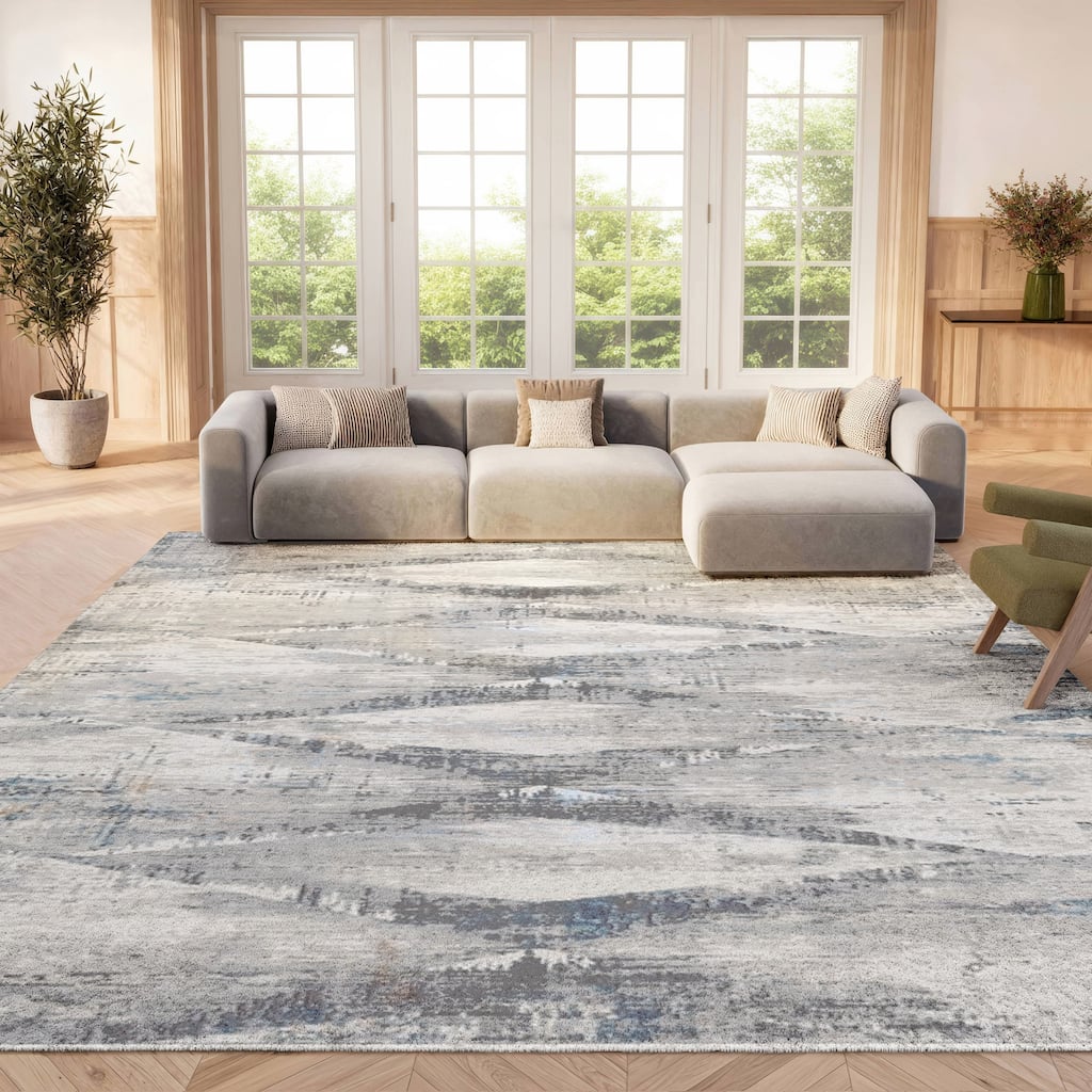 SAFAVIEH Amelia Argjentina Modern Diamond Distressed Rug