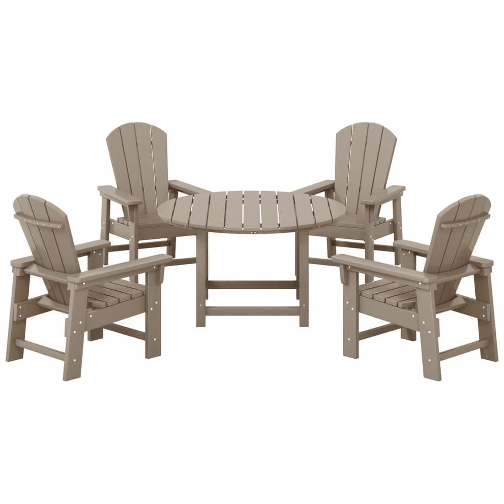 Laguna Kids Adirondack 5-Piece Round Table Dining Set