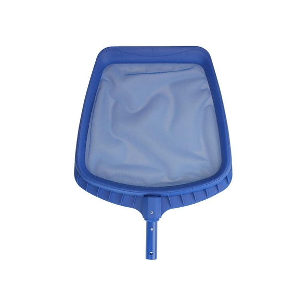 21.5" Blue Heavy-Duty Plastic Swimming Pool Leaf Skimmer Head - N/A
