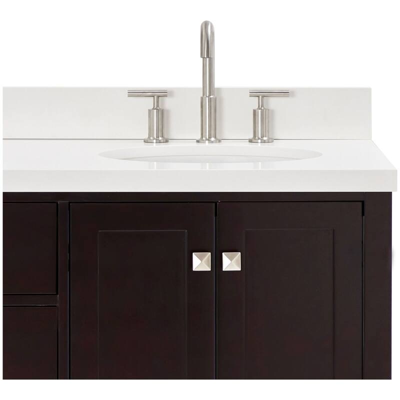 Ariel A067DWQOVO Cambridge 67" Free Standing Double Oval Basin Vanity