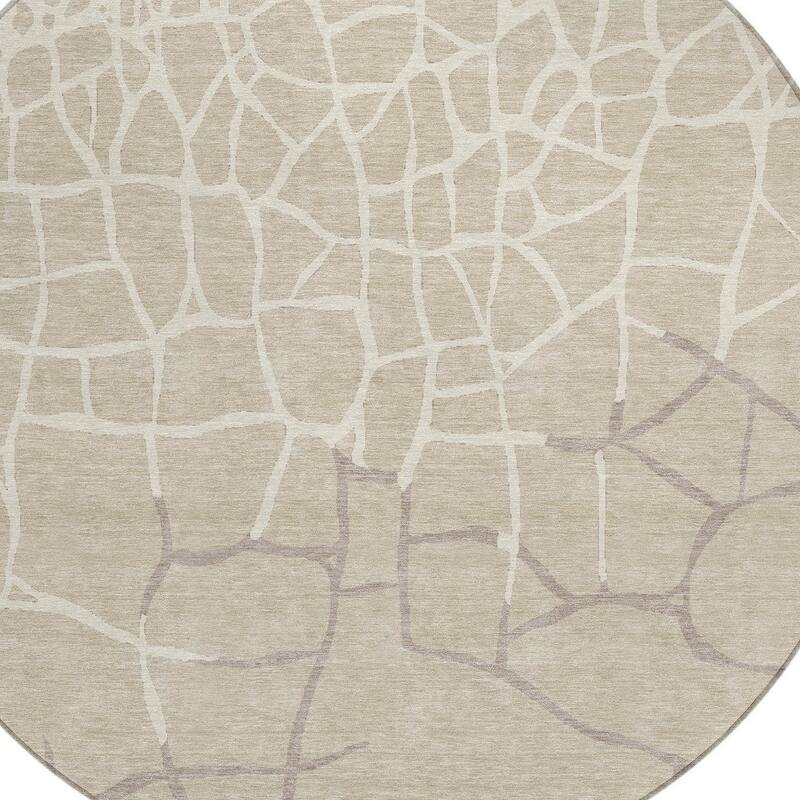 HomeRoots Abstract Transitional Rectangle Outdoor Rug
