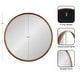 preview thumbnail 24 of 46, Kate and Laurel McLean Round Wood Framed Wall Mirror