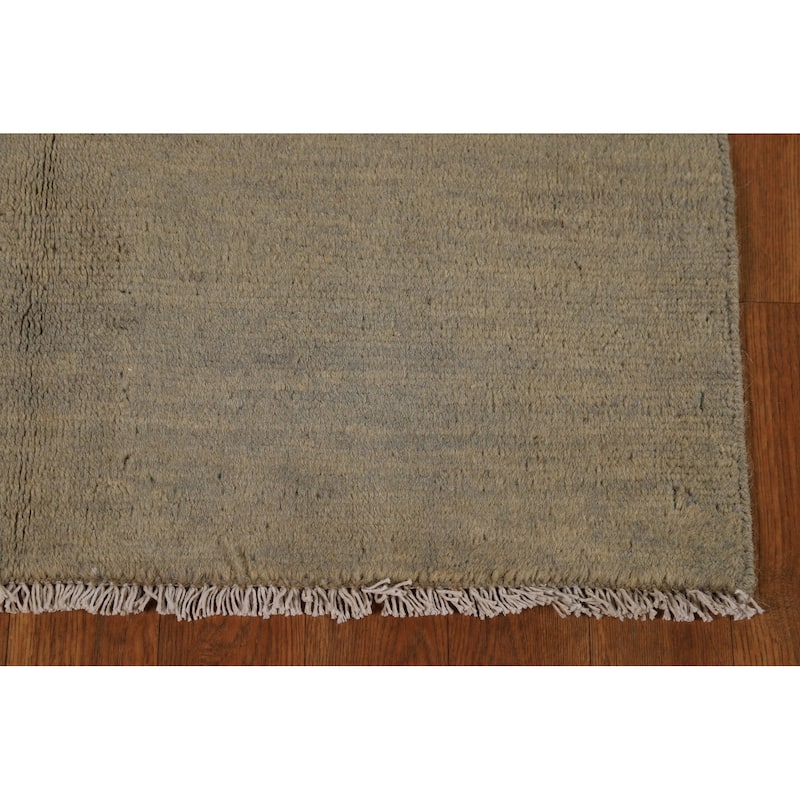 Modern Gabbeh Oriental Rug Hand-Knotted Nursery Wool Carpet - 2'10"x 3'10"