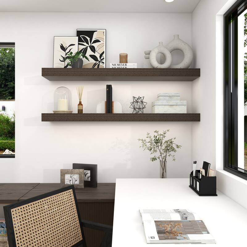 White Marble 5 lbs Decorative Bookends with Wood Details (Set of 2)