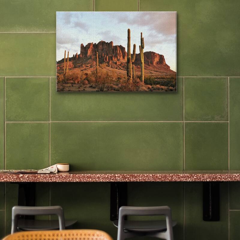 Amber Desertscape by Belle Maison Canvas Art Print