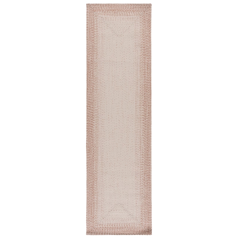 SAFAVIEH Handmade Braided Eiry Washable Indoor/Outdoor Rug - Weather Resistant & Easy Cleaning - 2'3" x 8' Runner - Ivory/Beige