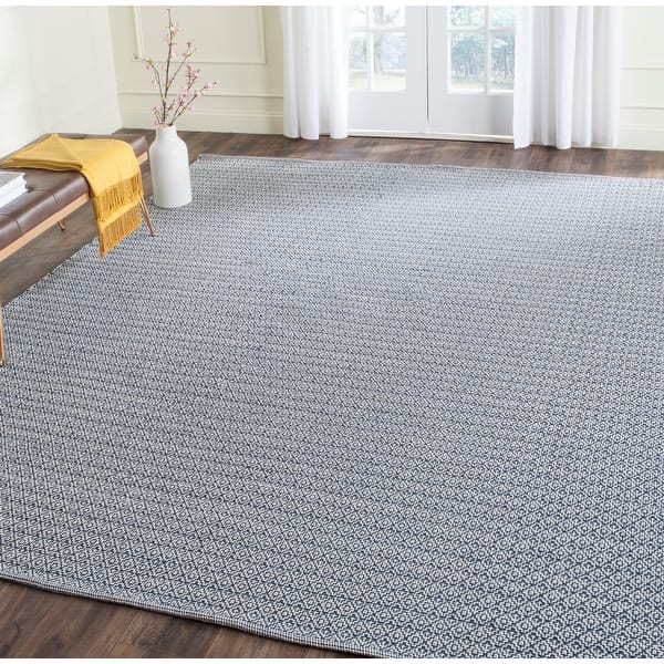 slide 2 of 73, SAFAVIEH Montauk Glyn Handmade Cotton Area Rug 8' x 10' - Ivory/Navy