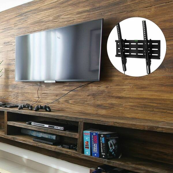 Costway Lcd Led Plasma Flat Tilt Tv Wall Mount Bracket 26 32 37 40 42 Black Overstock 29072981 A good tv wall mount rotates and is easy to install. usd